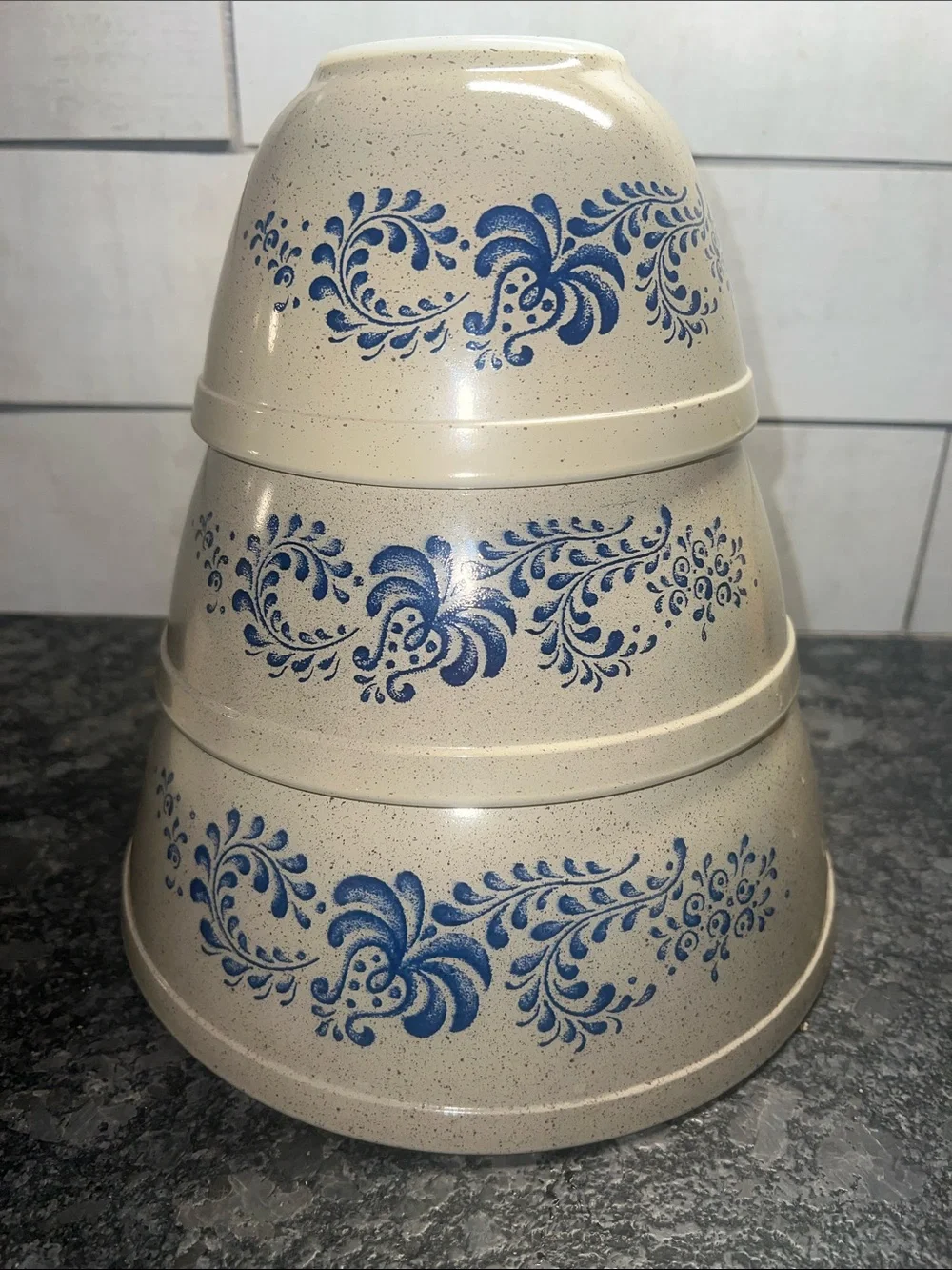 Pyrex set three